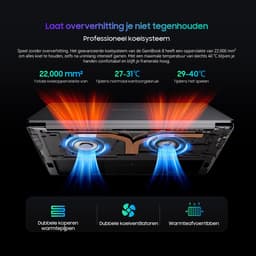 Blackview GamiBook 8 Gaming Laptop - 16 inch Full HD - 16 GB RAM - 512 GB SSD - AMD Ryzen™ 7 7735HS - Tot 4,75 GHz - WiFi 6 - Windows 11 Pro Notebook - UHD Graphics - Grijs — thumbnail 3
