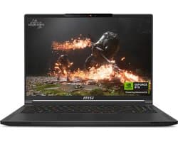 MSI STEALTH A16 AI+ A3XWHG-013NL - Gaming Laptop - Ryzen AI 7 - RTX 5070 Ti - 32GB/1000GB - 240 Hz - OLED - 16 inch