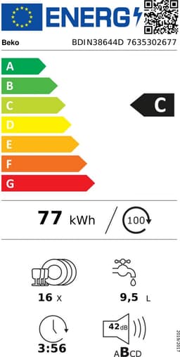 Beko BDIN38644D - CornerIntense® - Inbouwvaatwasser — thumbnail 2