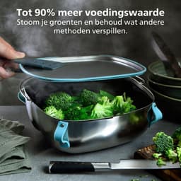 Philips 2-in-1 Stoom- en Wokset Airfryer Accessoire - HD9960/00 - Geschikt voor Philips — thumbnail 9