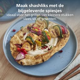 Philips Grill Set Airfryer Accessoire - HD9959/00 - Geschikt voor Philips - Grillplaat met 6 spiesen — thumbnail 6
