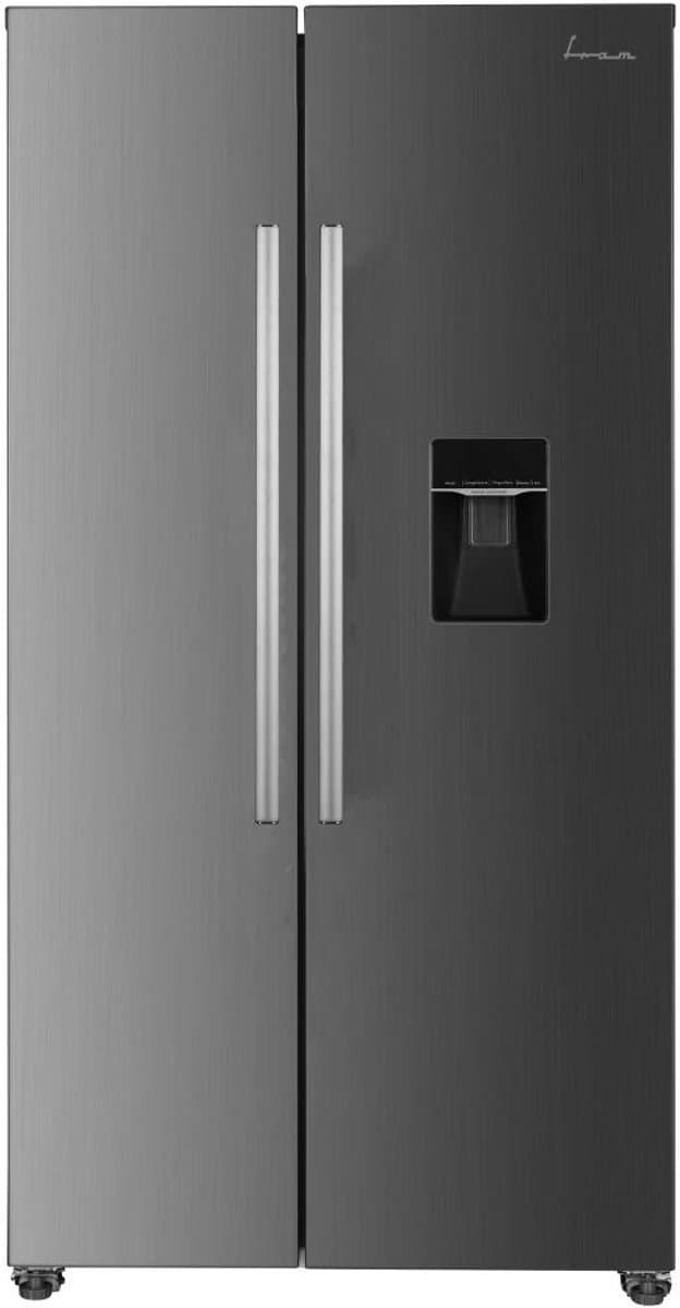 Fram FSBS-HM440NFXWDE++ Amerikaanse Koelkast – Side-by-Side – 439L – Waterdispenser – No Frost – LED Touch Display – Zilver — afbeelding 1