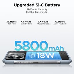DOOGEE Blade GT Play Telephone Portable Incassable 5G Smartphone Effet de Lumière LED 6,72"+ 120Hz Dimensity D7050 20Go+256Go,Zilver — thumbnail 2