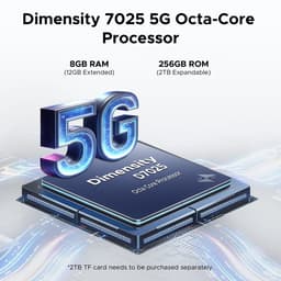 DOOGEE Blade GT Play Telephone Portable Incassable 5G Smartphone Effet de Lumière LED 6,72"+ 120Hz Dimensity D7050 20Go+256Go,Zilver — thumbnail 8