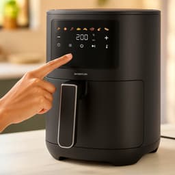 Inventum GF351HLDB Airfryer - 3,5L - 8 programma's - 80-200 °C - PFAS-vrij - Tot 3 personen - Zwart — thumbnail 5