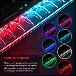 Charging Dock Station voor Nintendo Switch 2 van MMOBIEL – Oplaadstation voor 4 Joy-Con Controllers met 7 RGB Verlichtingsmodi, 9 Game Card Slots, LED Laadstatus Indicatoren – Compleet Laadstation — thumbnail 5
