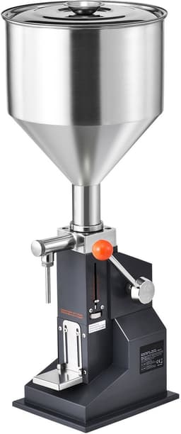Handmatige Pasteivulmachine voor Vloeistoffen, Verstelbaar, met Trechter, 5-100 Ml Roestvrijstalen Flessenvuller voor Diverse Vloeistoffen Zoals Melk, Water, Sap, Etherische Olie — thumbnail 2