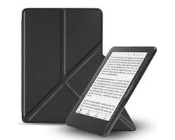 RENALUX - Hoesje Geschikt voor Kobo Clara BW E-Reader - Sleepcover Bookcase - Book Cover - Zwart