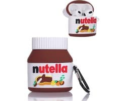 okido - Hoesje geschikt voor Airpods 4 - Nutella siliconen case voor Airpods - Case geschikt voor Apple AirPods 4 - Airpods hoes