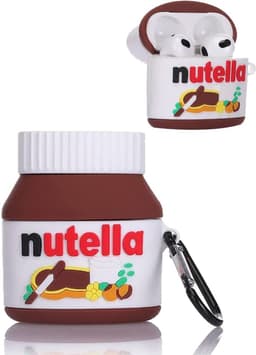 okido - Hoesje geschikt voor Airpods 4 - Nutella siliconen case voor Airpods - Case geschikt voor Apple AirPods 4 - Airpods hoes — thumbnail 1