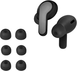 kwmobile 6x cover voor in-ear oortjes geschikt voor JBL Wave Beam / Beam 2 / Wave 200TWS - Vervangende oordopjes van siliconen in zwart - 3 maten — thumbnail 1