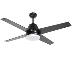 Livano Plafondventilator - Met Verlichting - Plafond Ventilator - Met Lamp - Plafonniere Met Ventilator - Met Licht - Zwart - 130cm