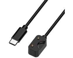 Strap-it USB-C Oplader – Geschikt voor Samsung Galaxy Watch Fit 3 – Vervangende Oplaadkabel – Zwart – Betrouwbaar & Veilig