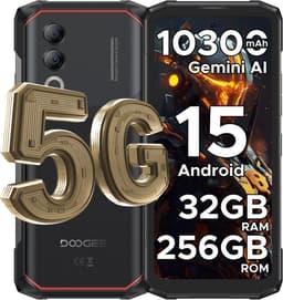 DOOGEE Blade 20 Turbo 5G -AI Smartphone - Rrugged Smartphone - 32GB RAM+256GB ROM - 10300mAh/33W - 6,6 inth HD & 90Hz- Android 15- Face ID - NFC - GPS - WiFi 6- Zwart — thumbnail 1