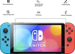 Screenprotector Geschikt voor Nintendo Switch Screenprotector Tempered Glass Screen Protector Gehard Glas — thumbnail 3