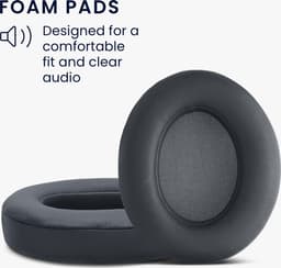 kwmobile 2x oorkussens geschikt voor Beats Studio 2 / 3 Wireless - Earpads voor koptelefoon in steengrijs — thumbnail 2