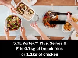 Instant Vortex Plus ClearCook 5,7L Airfryer - Revolutionaire 6-in-1 Heteluchtfriteuse - Doorzichtig Kookvenster - 95% Minder Olie - Gezondere Maaltijden - Grote Capaciteit voor Hele Familie - Eenvoudige Reiniging - Gebruiksvriendelijk Touchscreen! — thumbnail 20