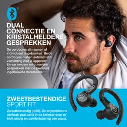 JLab Epic Air Sport ANC oortjes draadloos - 1e generatie - Zwart — thumbnail 2