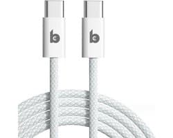 Banky - Oplaadkabel 65W - USB C - 2 meter - Snellader - Laptop Oplader - geschikt voor Apple Macbook iPhone Samsung