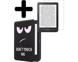 Hoes Geschikt voor Kobo Clara 2E - E-reader Bescherm Hoesje Case Sleep Cover Met Screenprotector - Hoes Geschikt voor Kobo Clara 2E Hoesje - Don't Touch Me