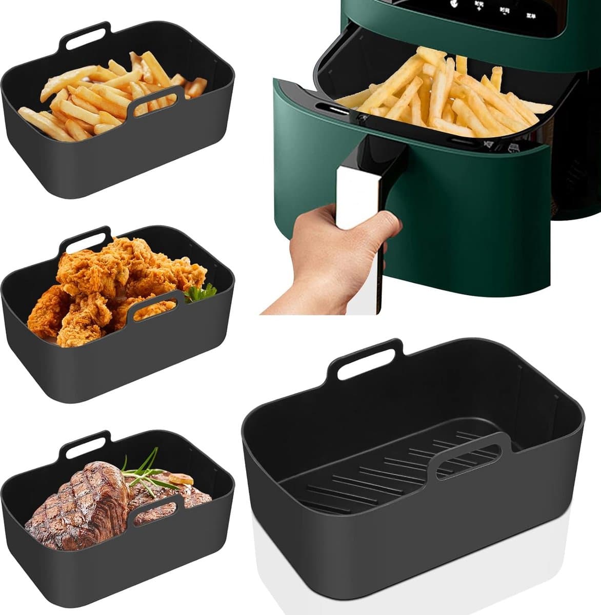 Airfryer Accessoires - Airfryer Accessoires Set - Geschikt voor Heteluchtfriteuses — afbeelding 1