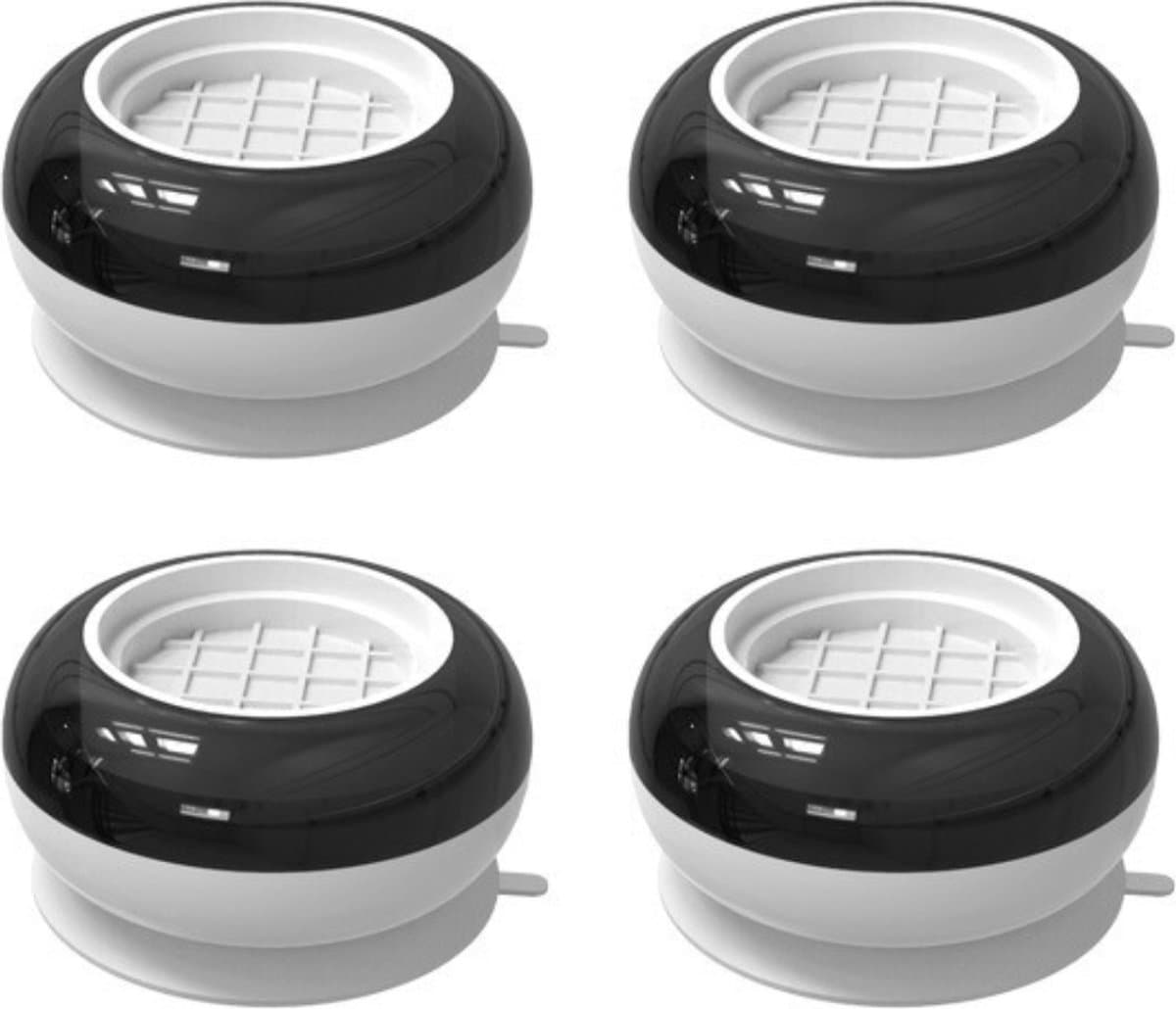 Wasmachine Verhoger - Wasdroger - Koelkast Verhoger - Met Wielen - Ombouw - 4 Stuks - Wit — afbeelding 1