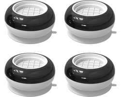 Wasmachine Verhoger - Wasdroger - Koelkast Verhoger - Met Wielen - Ombouw - 4 Stuks - Wit