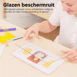 Vicon Premium Baby Fotolijst met Gipsafdruk Voet en Hand - Klei Afdruk Baby - 33 x 20 cm - Kraamcadeau Jongen/Meisje - Babyshower - Kraampakket — thumbnail 4