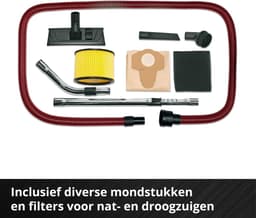 Einhell Accu Nat-/Droogzuiger TE-VC 36/30 Li S Solo - Power X-Change - 36 V/Li-Ion - 30 L - ECO/BOOST-modus - 100/150 mbar - Blaasfunctie - Premium zuigslang - Incl. 8-delige Accessoireset - Excl. accu en lader — thumbnail 5