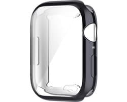 Watch case screenprotector - hoesje - geschikt voor Apple Watch Series 7/8/9 - 45 mm - grijs