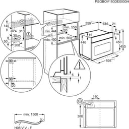 AEG KME768080T - Combi-oven - 43 liter - 1000 Watt magnetron - Mat zwart — thumbnail 4
