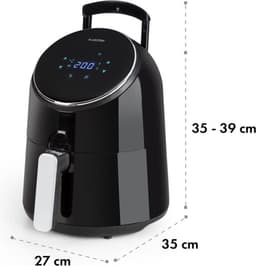 AirVital heteluchtfriteuse 1300W 2,5L CeraPlus anti-aanbaklaag touch zwart — thumbnail 7