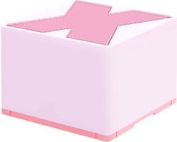 Mini speaker- X1 bluetooth draagbaar outdoor speaker- draagbare waterdicht speaker- 5 cm x 5 cm x 3,6 cm. Roze kleur.