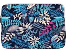 Laptophoes 15.6 Inch - Laptop Sleeve - Forest Blauw