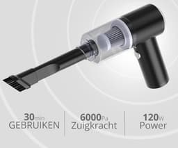 AERBES - Auto Stofzuiger Draadloos - Handstofzuiger USB Oplaadbaar - Kruimeldief Zakloos - Krachtige Zuigkracht - Compact — thumbnail 4