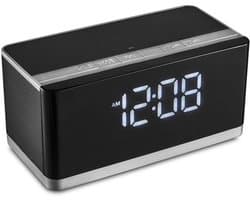Platina Bluetooth Speaker met ingebouwde digitale Klok & FM 10W [43975]