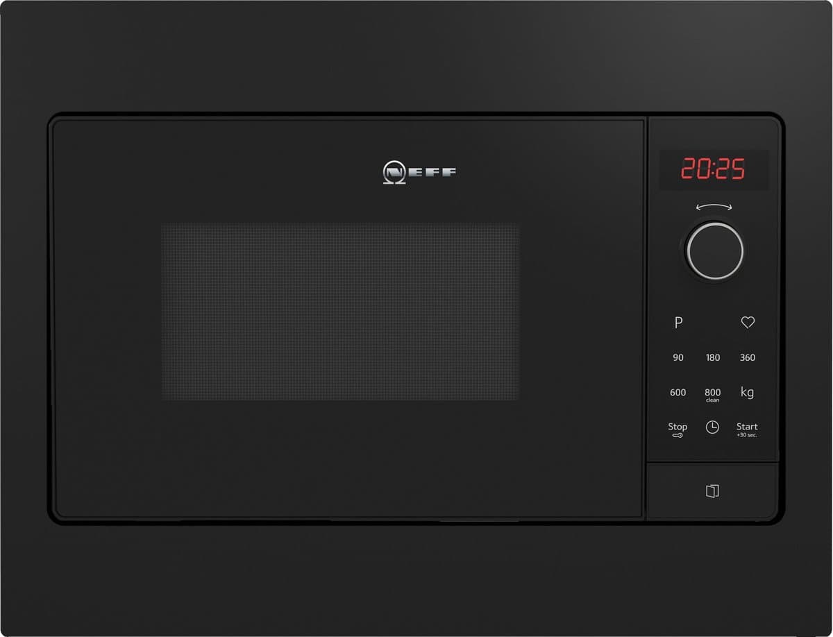 Neff HLAWG25S3 magnetron Zwart Solo-magnetron Ingebouwd 20 l 800 W — afbeelding 1