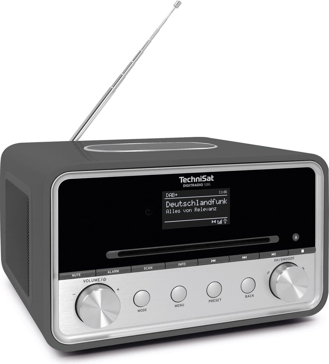 TechniSat Digitradio 586 antraciet complete tafelradio met ingebouwde CD Speler — afbeelding 1
