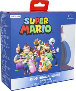 Super Mario en Vrienden - Koptelefoon voor kinderen 3-7 jaar - Blauwe/Rood - Gaming Headphone — thumbnail 5