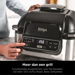 Ninja AG301EU - 2-in-1 Grill & Hetelucht Friteuse 5,7 liter - Grijs/Zwart — thumbnail 6