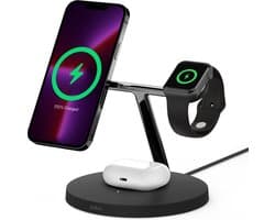 Belkin Boost Charge Pro - MagSafe 3-in-1 Wireless Charger - Zwart