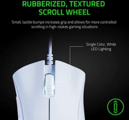 Razer DeathAdder Essential - Bedrade Gaming Muis - Ergonomisch - Programmeerbaar - 6.400 DPI - Optisch - Wit — thumbnail 4