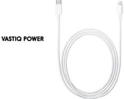 Vastiq Power® - USB-C Naar Lightning - 1 Meter Kabel - Wit - Geschikt Voor Iphone 14/13/12/Ipad - Lightning Naar-USB-C - Iphone 13/12/11/X - Ipad 13/12/Pro/Max - Iphone 13/12/Pro
