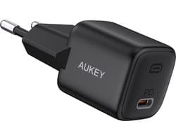 Aukey PA-B1 - USB C 3.0 QC 2.0 20W Snellader Zwart