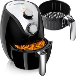 Monzana Heteluchtfriteuse - 3,6L anti-aanbaklaag 9in1 Functie - Zwart — thumbnail 2