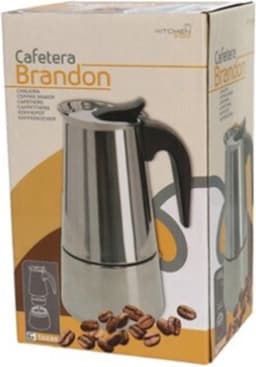 Gerimport Cafetière 2,3 Liter 20 X 12 Cm Staal Zilver — thumbnail 2
