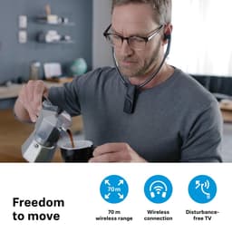 Sennheiser RS 5200 - kinbeugelset - In-ear TV oordopjes - tv hulpmiddel - zwart — thumbnail 4