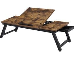 Hoppa! Laptop Desk - Bruin/Zwart - Bamboe/MDF - 71x35x23