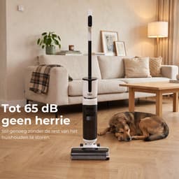 Lodgy OneSweep X1 Elektrische Dweil - Steelstofzuiger met Dweilfunctie - Nat Droog Dweilstofzuiger - Draadloze Vloerreiniger - Dweilmachine - Anti-Klit — thumbnail 4