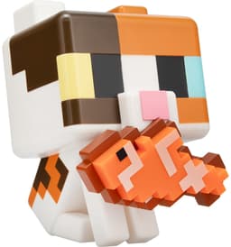 Minecraft, Cat GloBuddies Lamp – 15 cm LED Nachtlamp met Vis, Tikbediening, Werkt op Batterijen, Officieel gelicentieerd - Paladone — thumbnail 1